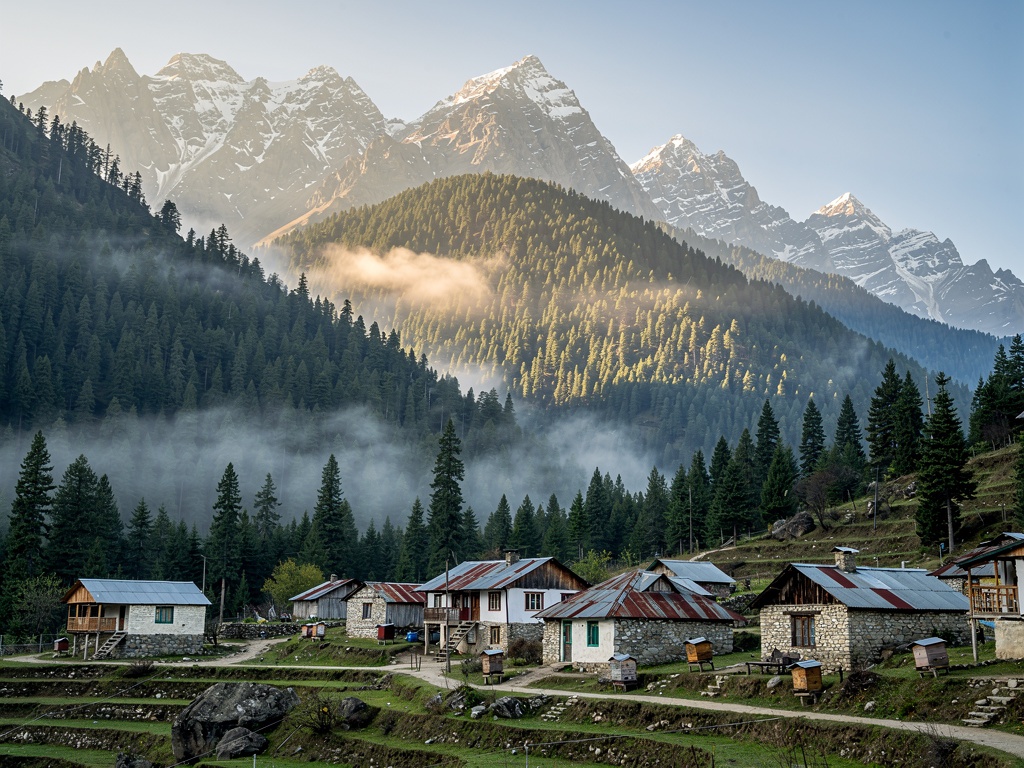 Pir Panjal mountains in Jammu and Kashmir where Ramban Sulai honey is produced